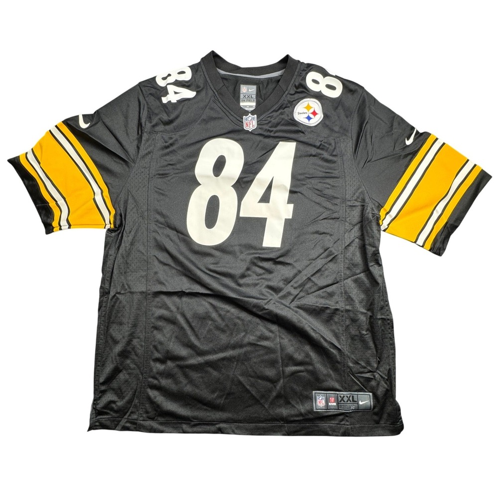Antonio Brown 84 Pittsburgh Steelers Nike Jersey‎ Mens XXL Black NFL On Field